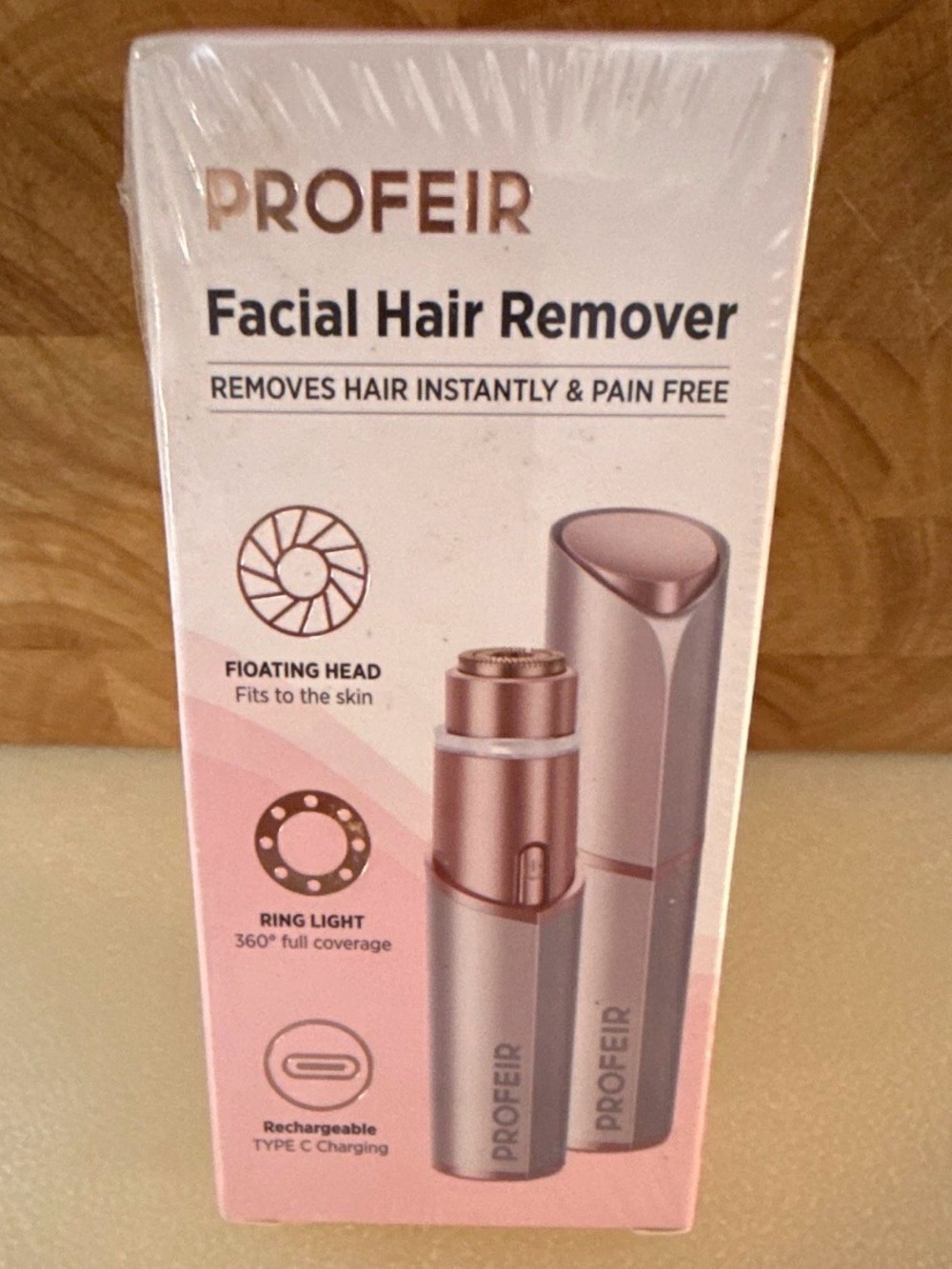 Rose Gold Facial Hair Remover – Pain-Free Precision for Women